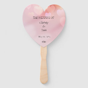 Set von Hochzeitsfans Fächer