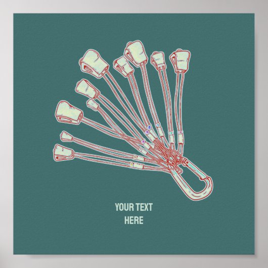 Set von Kletterdrähten Poster (Vorne)