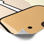 Set von niedlichen Haus Pflanze in Töpfen. Farbenf Poster (Ecke)