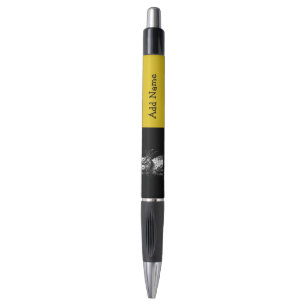Set von sechs Personalisierten Frazzled Cat Pens Kugelschreiber
