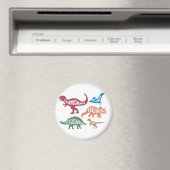 Set von Silhouetten verschiedener Dinosaurier Magnet (In Situ (Geschirrspüler))