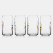 Set von vier Hummingvögeln Blumenkranz Dosenglas (Rechts)