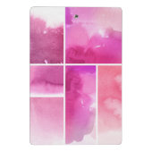 Set von Watercolor abstrakte handgemalte 3 Mini Klemmbrett (Rückseite)