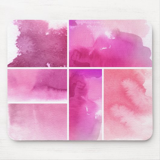 Set von Watercolor abstrakte handgemalte 3 Mousepad (Vorne)
