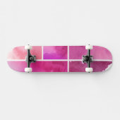 Set von Watercolor abstrakte handgemalte 3 Skateboard (Horizontal)