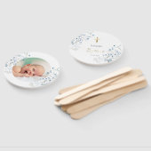 Set von zehn blauen Wildblumen Taufe Fächer (Non-assembled)