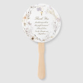 Set von zehn empfindlichen Wildblumen Taufe Fächer (Rückseite)