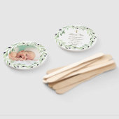 Set von zehn Olivenhainen Taufe Fächer (Non-assembled)