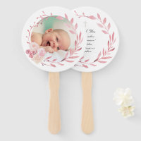 Set von zehn rosa Aquarellrahmen Taufe