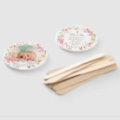 Set von zehn rosa Blume bilden einen Rahmen für Ta Fächer (Non-assembled)