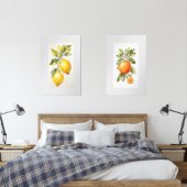 Set von zwei Wall Art Aquarell Fruchtdrucken (Schlafzimmer)