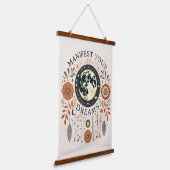 Set von zwei Wandteppichen - Boho Magic Moon & Nat Wandteppich Mit Holzrahmen (Gewinkelt)