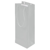 Set Weißer Reinder bearbeiten Name Grün Geschenktüte Für Weinflaschen (Rückseite Schrägansicht)