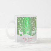 Set Weißer Reinder bearbeiten Name Grün Mattglastasse (Links)