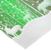 Set Weißer Reinder bearbeiten Name Grün Mittelgroßer Tischläufer (Ecke)