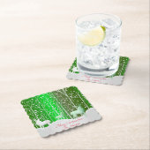 Set Weißer Reinder bearbeiten Name Grün Untersetzer (Vor Ort)