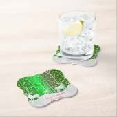 Set Weißer Reinder bearbeiten Name Grün Untersetzer (Vor Ort)