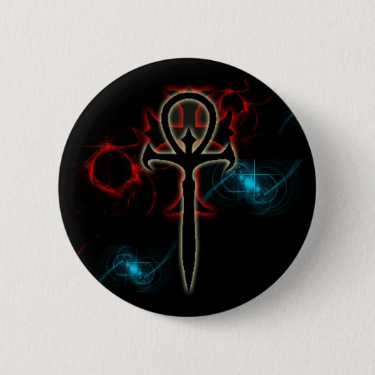 Set-Wolf-Feuer und Eis Button (Vorderseite)