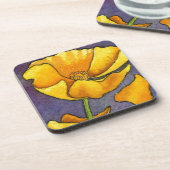 Set "Yellow Poppy" (Blumenmohn) Getränkeuntersetzer (Linke Seite)