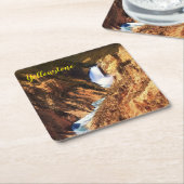 Set-Yellowstone-Fälle für Papier-Untersetzer Rechteckiger Pappuntersetzer (angewinkelt)