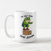 Set Your Goals And Jump - Male Frog Box Jump Kaffeetasse (Links)