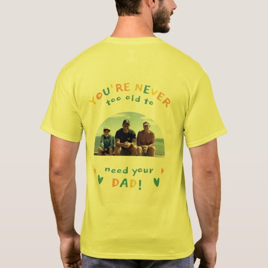 Set your Light Shine Need Dad Men's Basic T-Shirt (Rückseite)