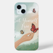 “Set Yourself Free – Butterfly Release Art” Case-Mate iPhone Hülle (Rückseite)