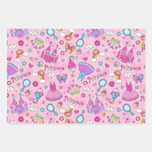 Set zum Abpacken von Kartons und Streifen Geschenkpapier Set (Vorderseite)