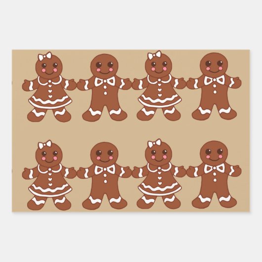 Set zum Abpacken von Lebkuchen Geschenkpapier Set (Vorderseite)