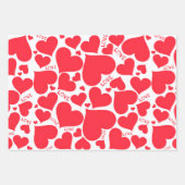 Set zum Abpacken von Schleifpapier Geschenkpapier Set (Vorderseite 3)