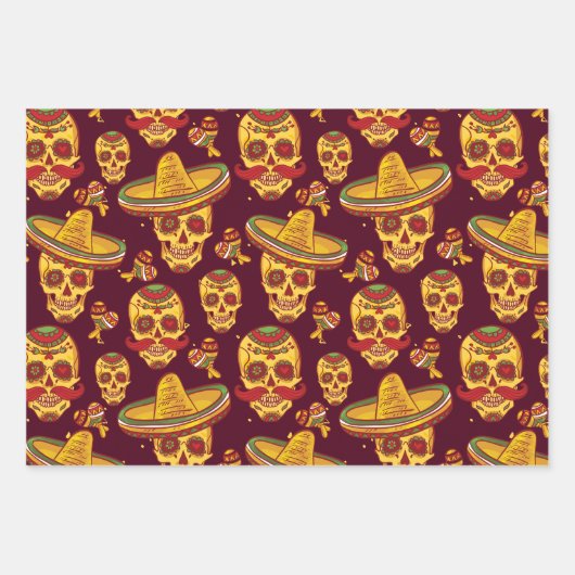 Set zum Abpacken von Zuckern Geschenkpapier Set (Vorderseite)