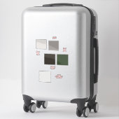 Set zum Aufkleber für die Farbtöne Neutral und Erd (Koffer)