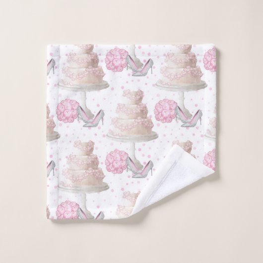 Set zum Hochzeitskuchen (Waschlappen)