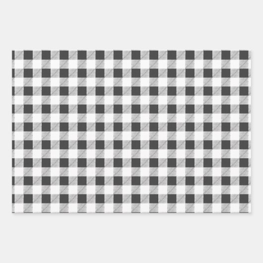 Set zum Karierten Umschlagpapier von Rot-Grün (3) Geschenkpapier Set (Vorderseite 3)