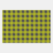 Set zum Karierten Umschlagpapier von Rot-Grün (3) Geschenkpapier Set (Vorderseite 2)