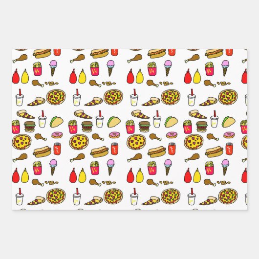 Set zum schnellen Wrapping von Cartoon Geschenkpapier Set (Vorderseite 3)