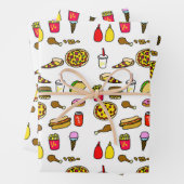 Set zum schnellen Wrapping von Cartoon Geschenkpapier Set (Beispiel)