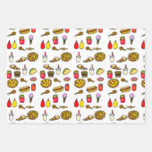 Set zum schnellen Wrapping von Cartoon Geschenkpapier Set (Vorderseite)