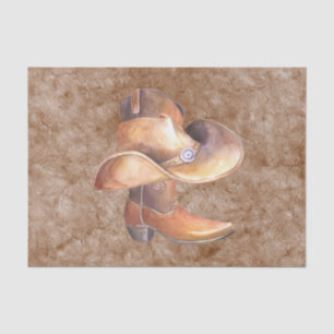 Set zum Thema Papier (2) Cowboy's Boot & Hat auf P