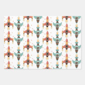 Set zum Thema "Weltraum" Geschenkpapier Set (Vorderseite 3)