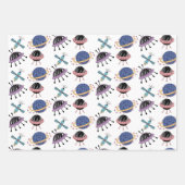 Set zum Thema "Weltraum" Geschenkpapier Set (Vorderseite 2)