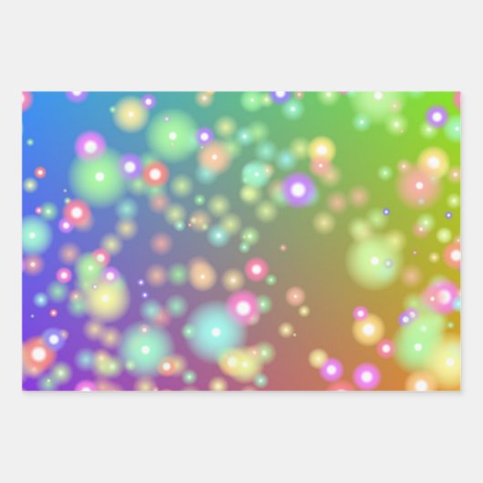 Set zum Umblättern - Glühwürmchen und Luftfeuchten Geschenkpapier Set (Vorderseite)