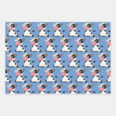 Set zum Umhüllen von Rot-Stall und Kuh Geschenkpapier Set (Vorderseite 2)