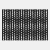 Set zum Umhüllen von Schädelpapier Geschenkpapier Set (Vorderseite 3)