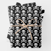 Set zum Umhüllen von Schädelpapier Geschenkpapier Set (Beispiel)