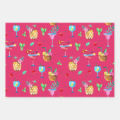 Set zum Umpacken von fruchtigen tropischen Getränk Geschenkpapier Set (Vorderseite)