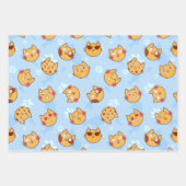 Set zum Umpacken von Katzen- und Pawdrucken Geschenkpapier Set (Vorderseite 3)