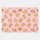 Set zum Umpacken von Katzen- und Pawdrucken Geschenkpapier Set (Vorderseite 2)