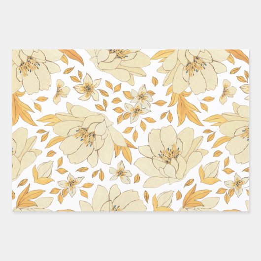 Set zum Umpacken von Papier mit blauer und goldene (Vorderseite 2)