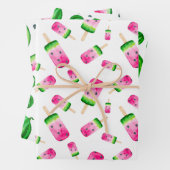 Set zum Wrapping von frischem tropischem Wassermel Geschenkpapier Set (Beispiel)